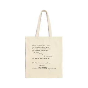 Sincerely, The Chairman Cotton Canvas Tote Bag