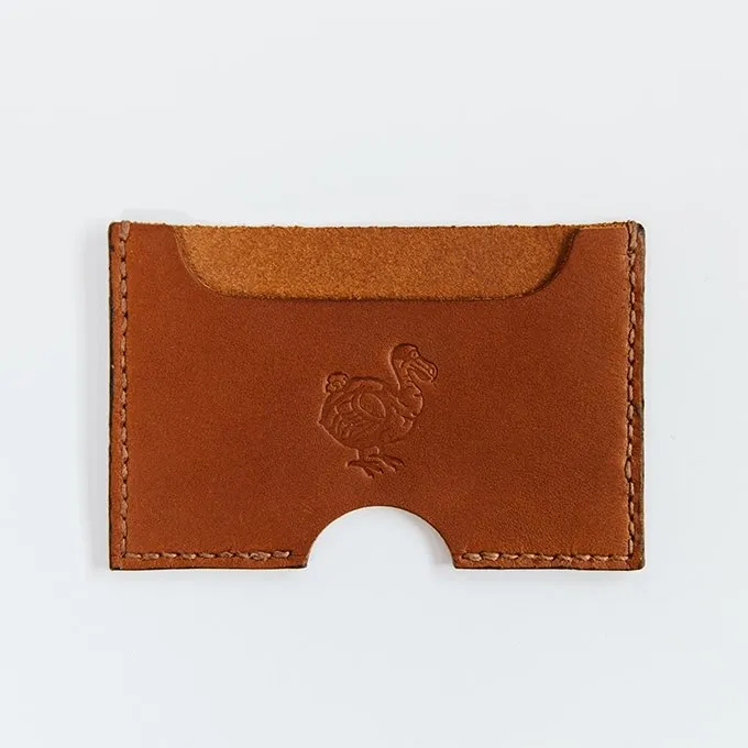 Slim Two Pocket Premium Leather Card Wallet
