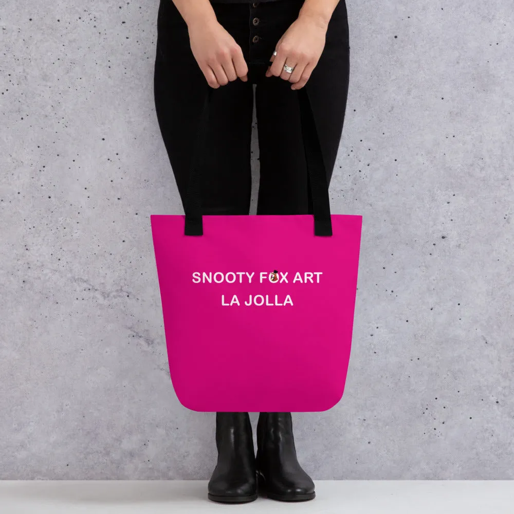 Snooty Fox Art Tote Bag - Mexico Pink La Jolla