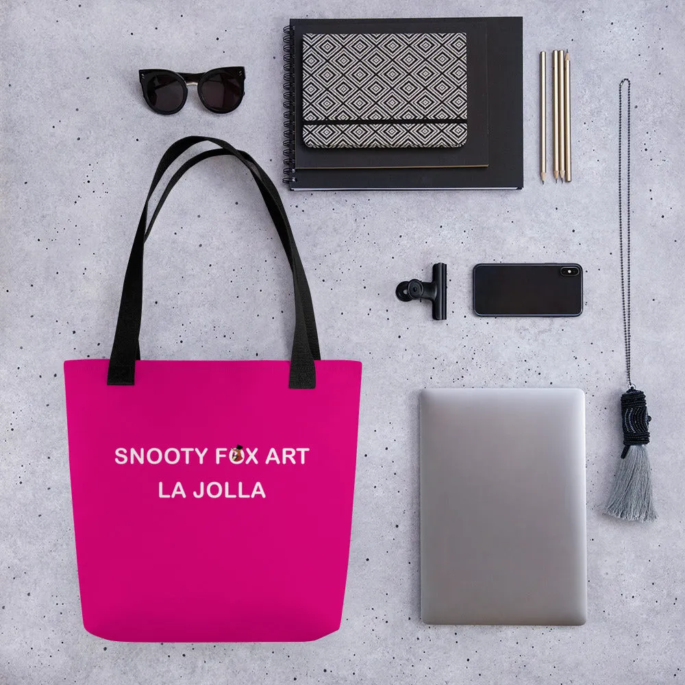 Snooty Fox Art Tote Bag - Mexico Pink La Jolla