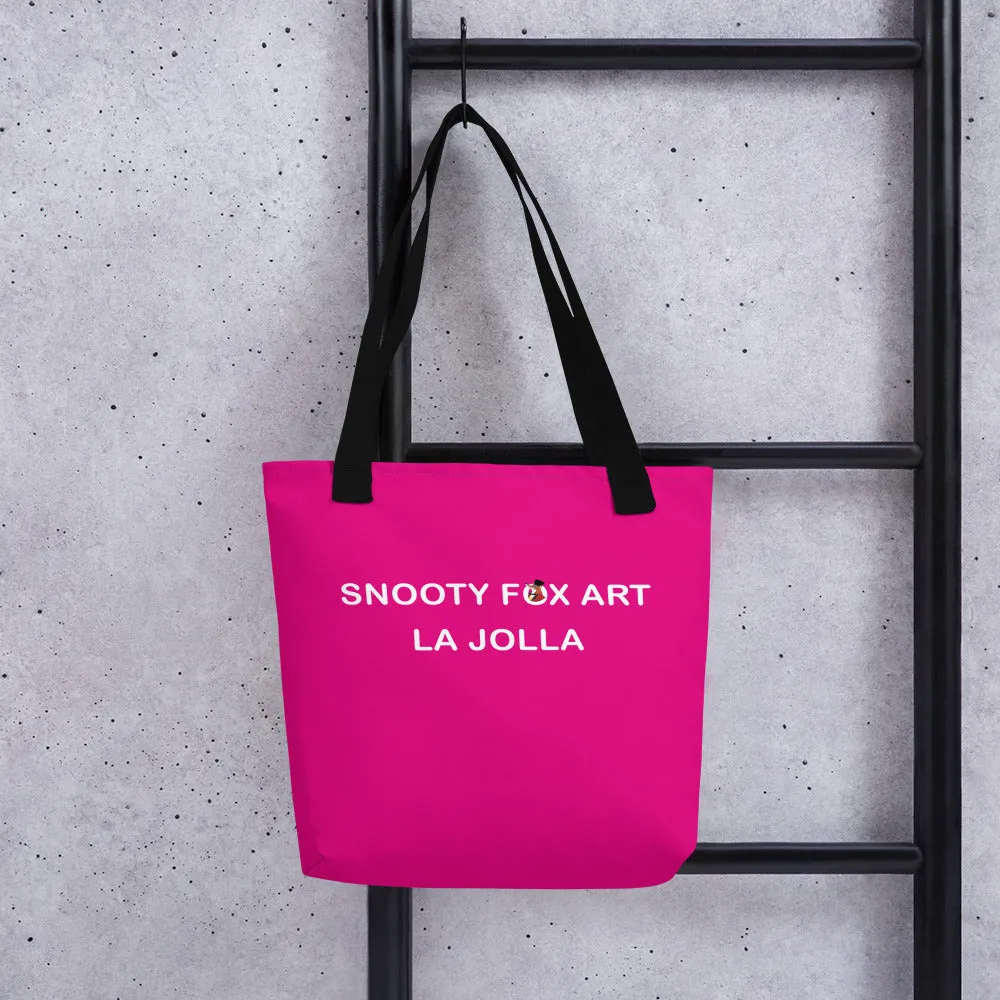 Snooty Fox Art Tote Bag - Mexico Pink La Jolla