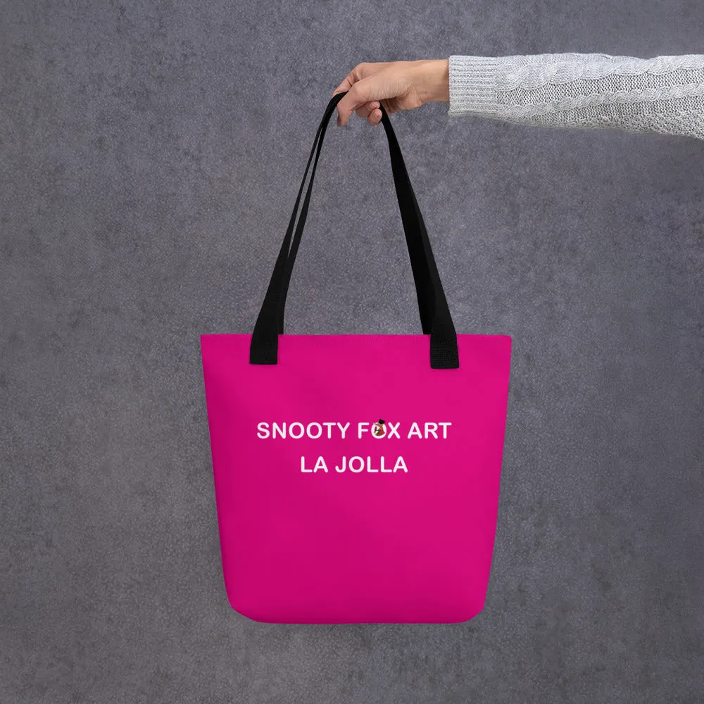 Snooty Fox Art Tote Bag - Mexico Pink La Jolla