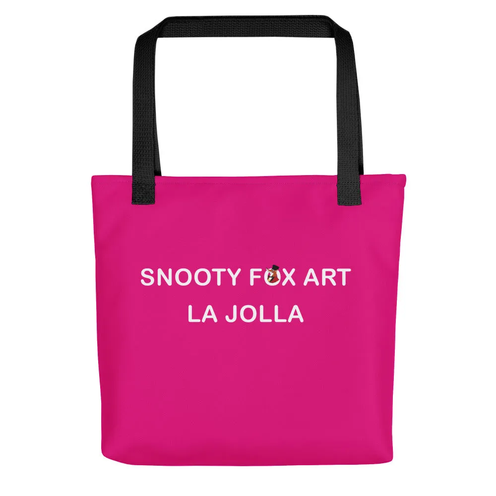 Snooty Fox Art Tote Bag - Mexico Pink La Jolla