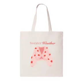 Sweater Weather Canvas Tote