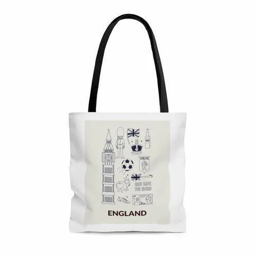 Symbols of ENGLAND Everyday Shopper Tote Bag Medium
