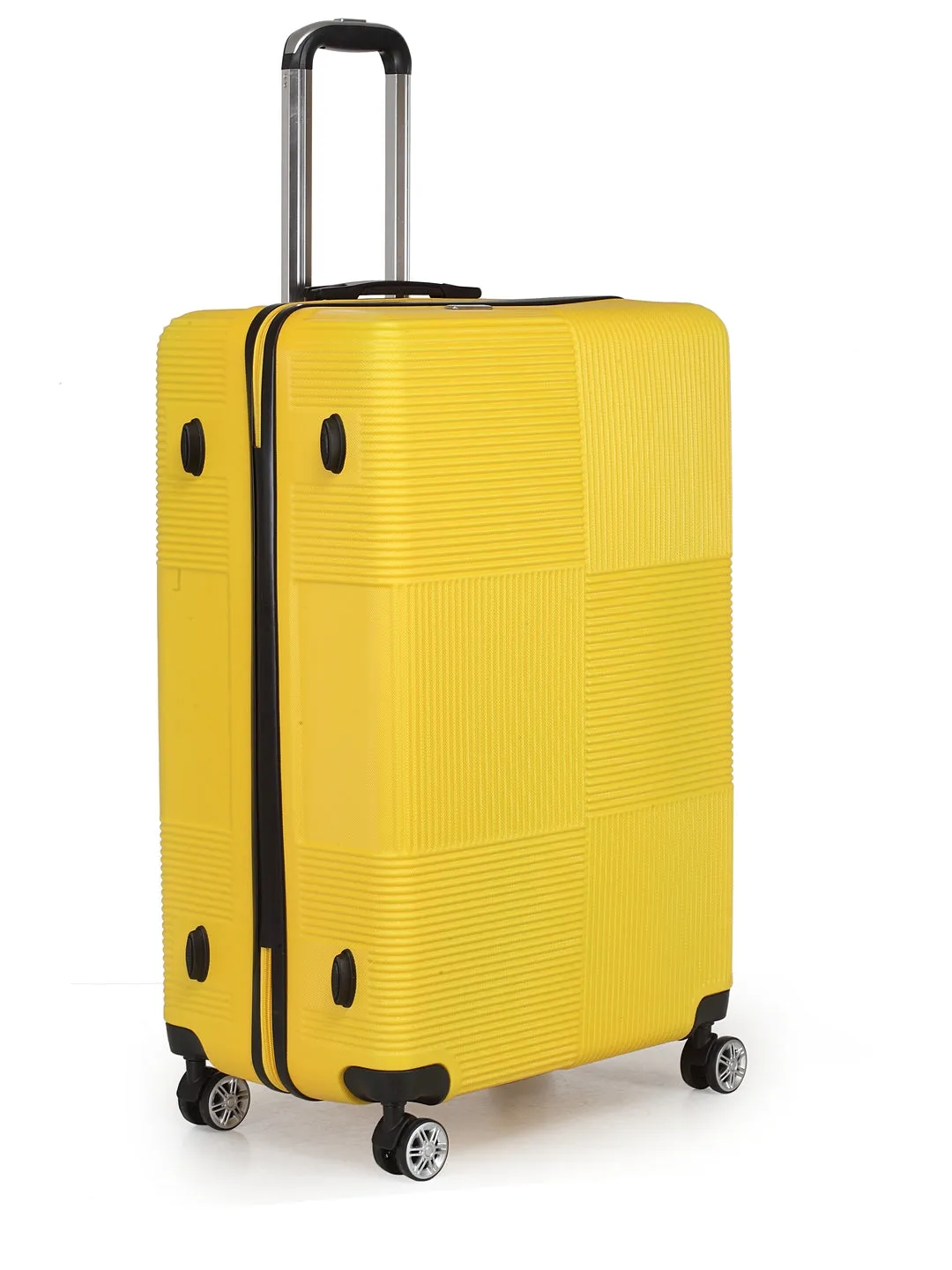 Teakwood Unisex Yellow Trolley Bag - Large