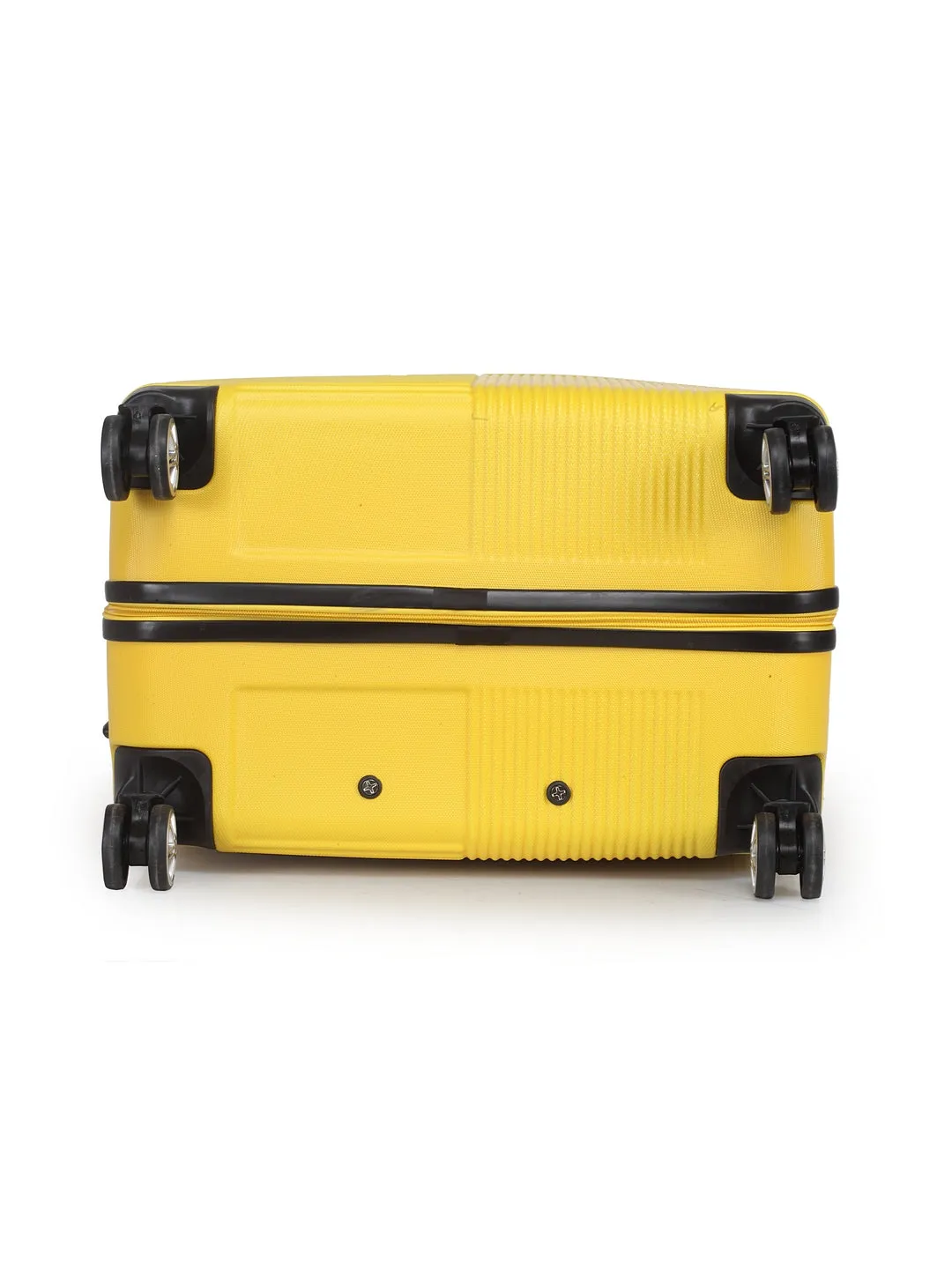 Teakwood Unisex Yellow Trolley Bag - Large