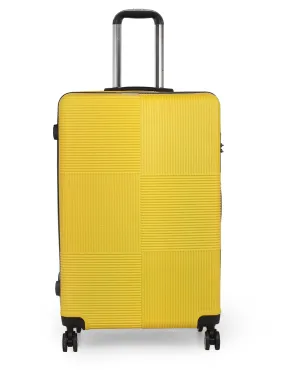 Teakwood Unisex Yellow Trolley Bag - Large