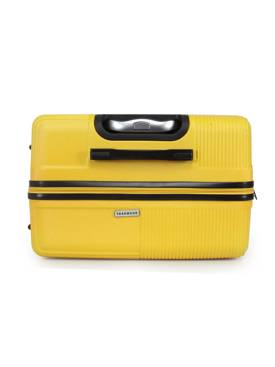 Teakwood Unisex Yellow Trolley Bag - Large