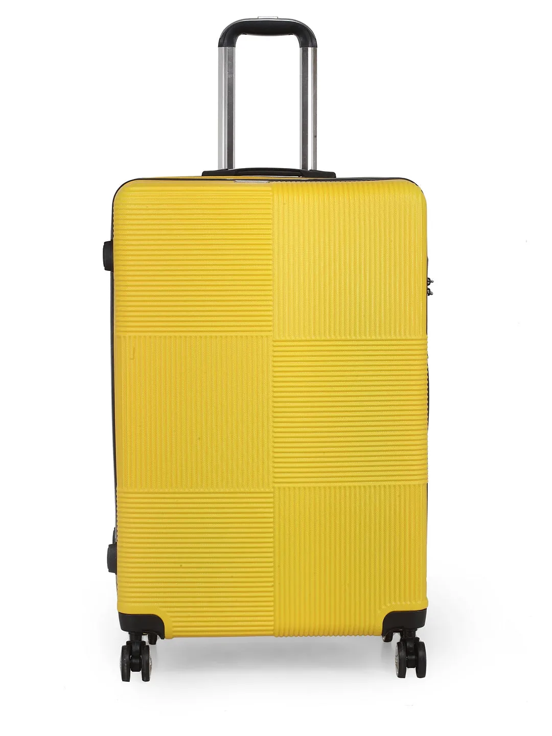 Teakwood Unisex Yellow Trolley Bag - Large