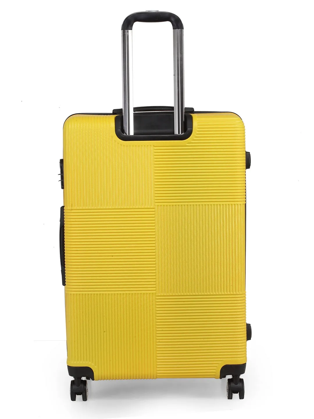 Teakwood Unisex Yellow Trolley Bag - Large