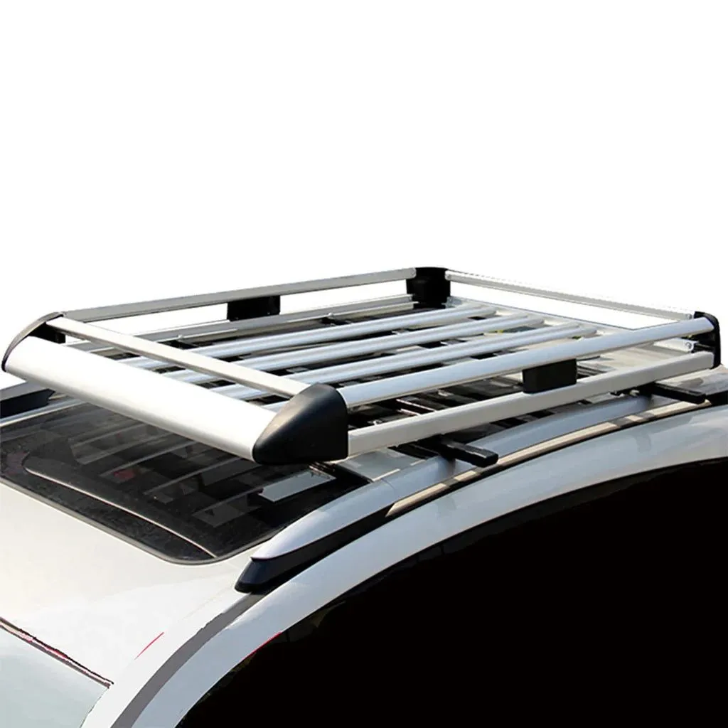 Universal Roof Rack Basket Car Top Luggage 1600X100 cm (Sliver)