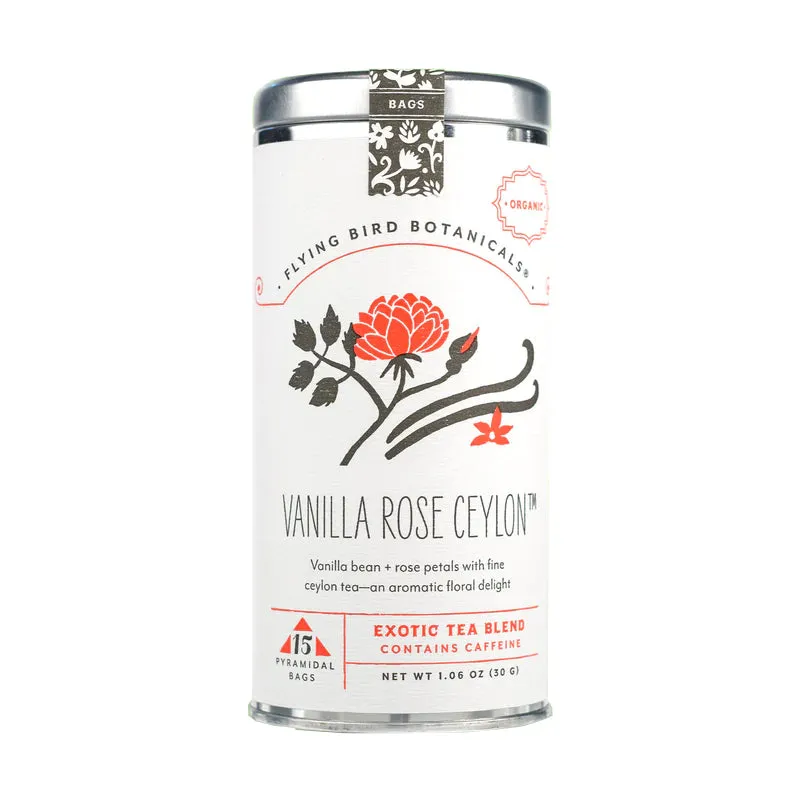 VANILLA ROSE CEYLON TEA TIN