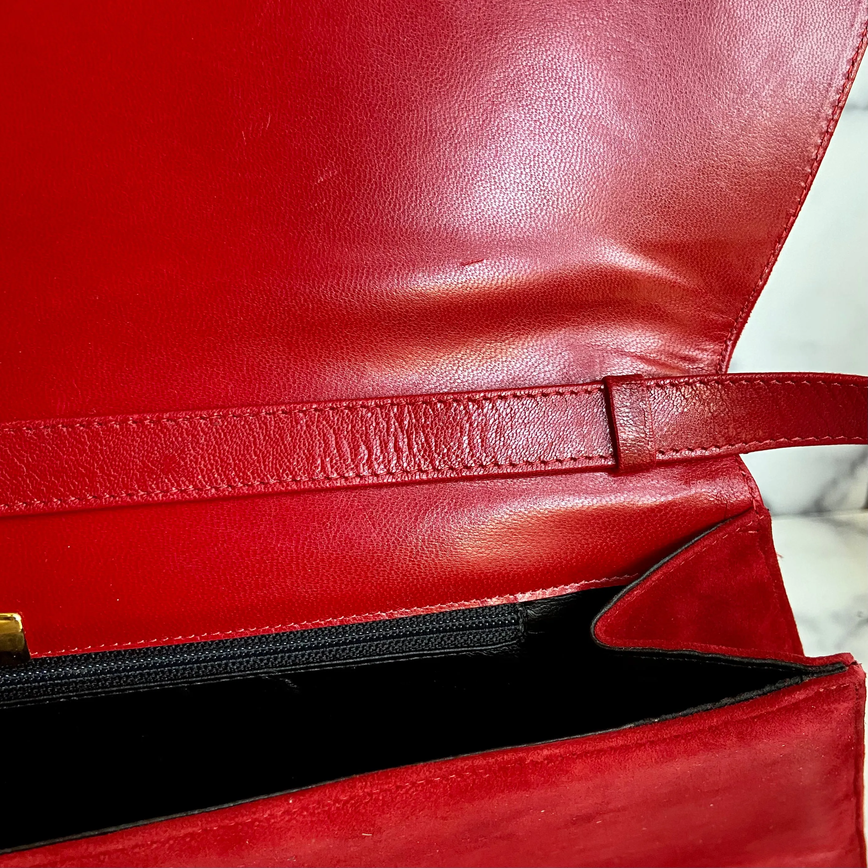 Vintage Italian Bally Genuine Suede Bag