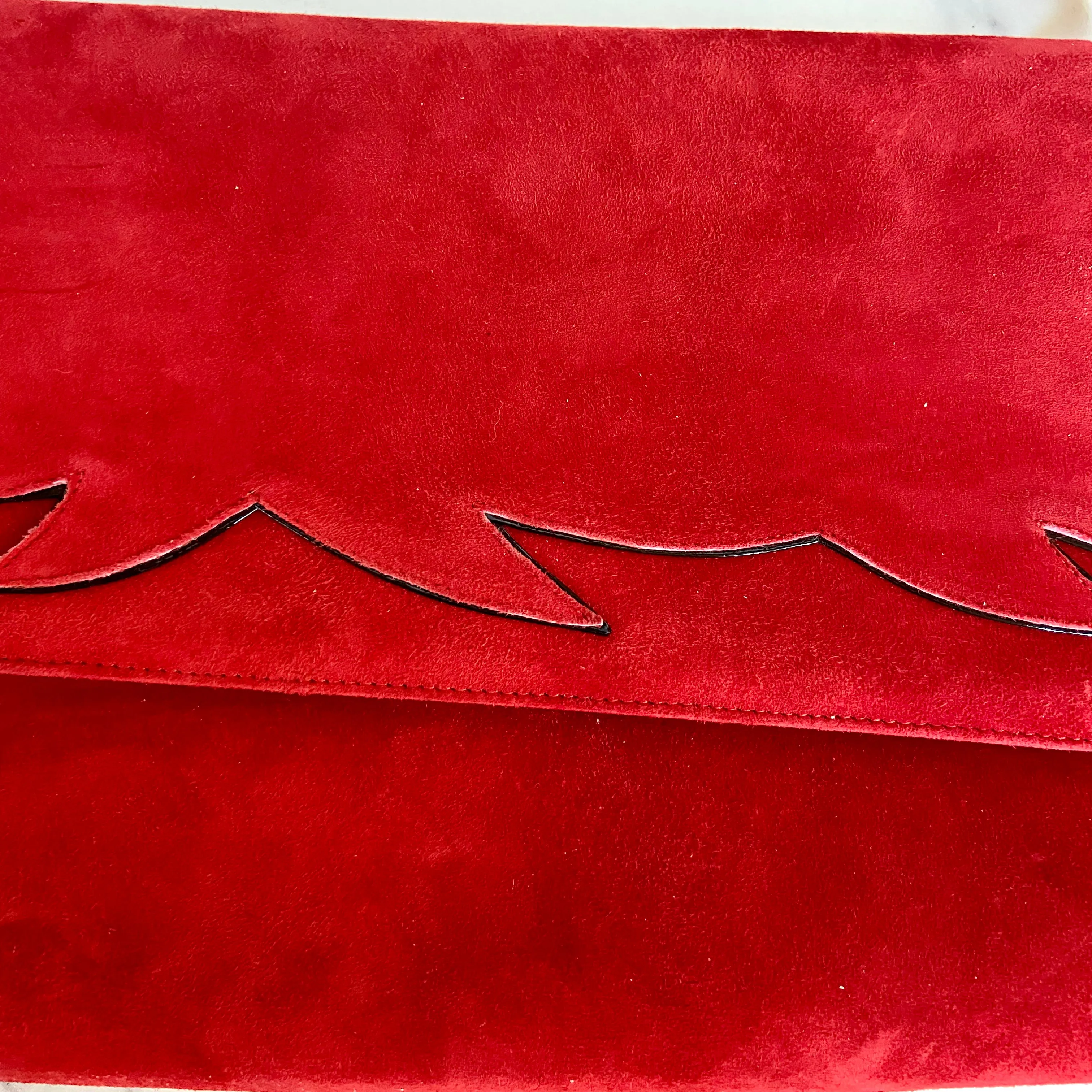 Vintage Italian Bally Genuine Suede Bag