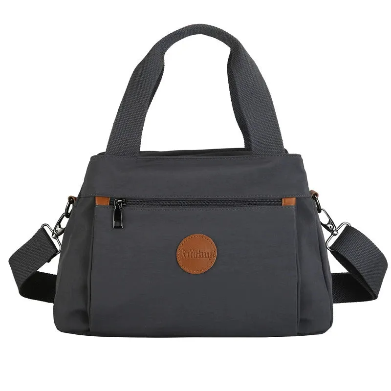 Women's Multi-Functional Satchel Shoulder Nylon Cloth Bag