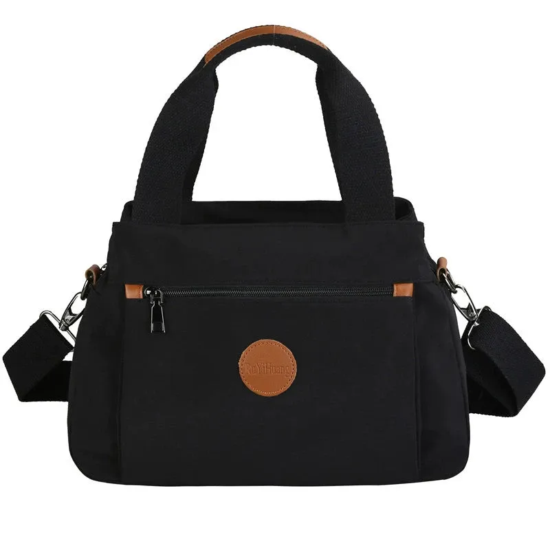 Women's Multi-Functional Satchel Shoulder Nylon Cloth Bag