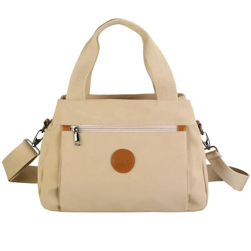 Women's Multi-Functional Satchel Shoulder Nylon Cloth Bag