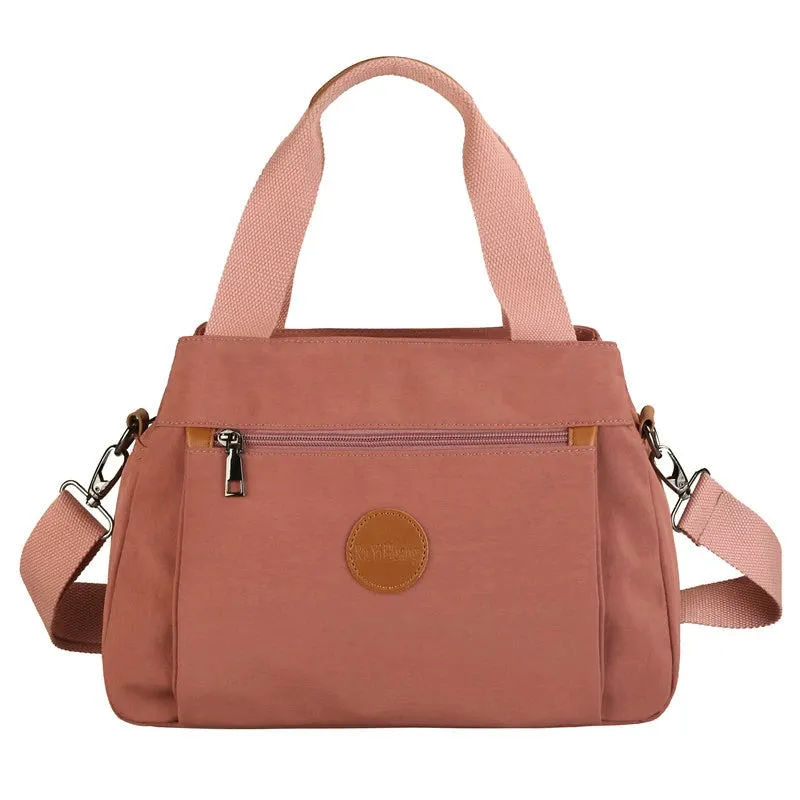 Women's Multi-Functional Satchel Shoulder Nylon Cloth Bag